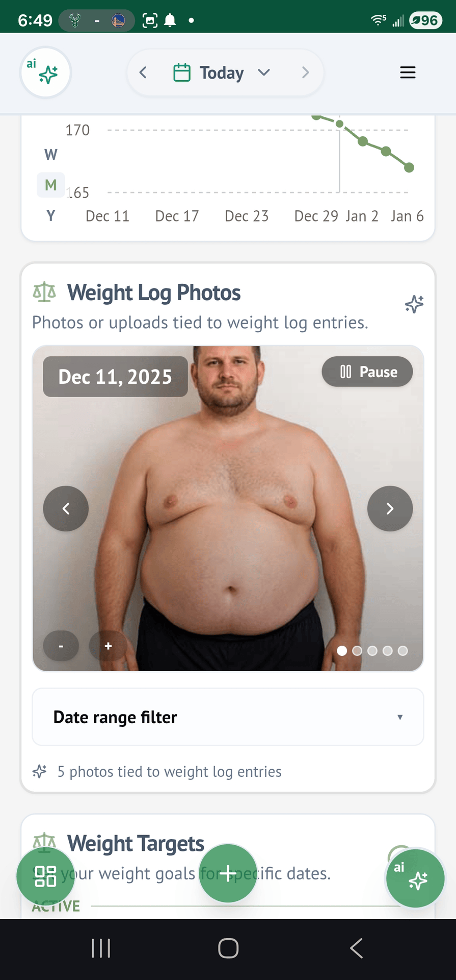Vital Log AI diet tracking preview